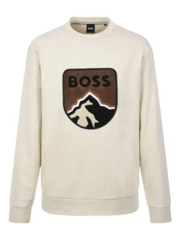 Boss Mountain Logo Patch Sweatshirt T shirt - HUGO BOSS - BALAAN 1