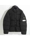 Garment Dyed Crinkle Reps Down Padding Black - STONE ISLAND - BALAAN 2