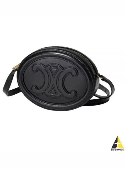 Oval Purse Smooth Calfskin Cross Bag Black - CELINE - BALAAN 2