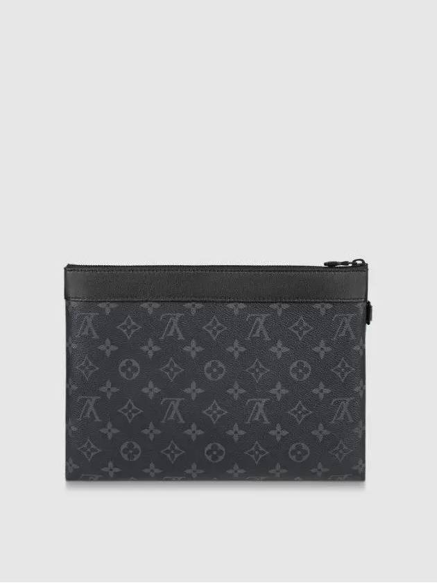 Pochette To Go Monogram Eclipse Clutch Bag Black - LOUIS VUITTON - BALAAN 4