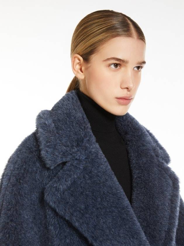 Women's Ted Girl Shearling Coat Blue - MAX MARA - BALAAN 6