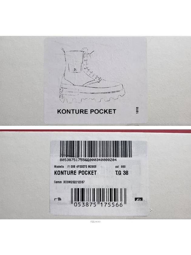 Konture Pocket Logo Patch Walker Boots Black - MONCLER - BALAAN 8