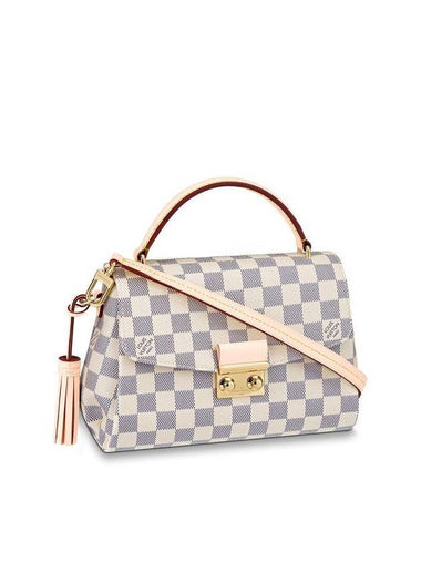 Croisette Damier Azur Cross Bag Cream - LOUIS VUITTON - BALAAN 1