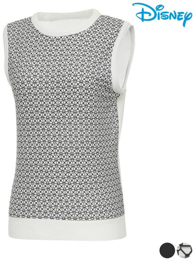 Pattern Round Knit Vest Vest DL1LKV003 - DISNEY GOLF - BALAAN 2