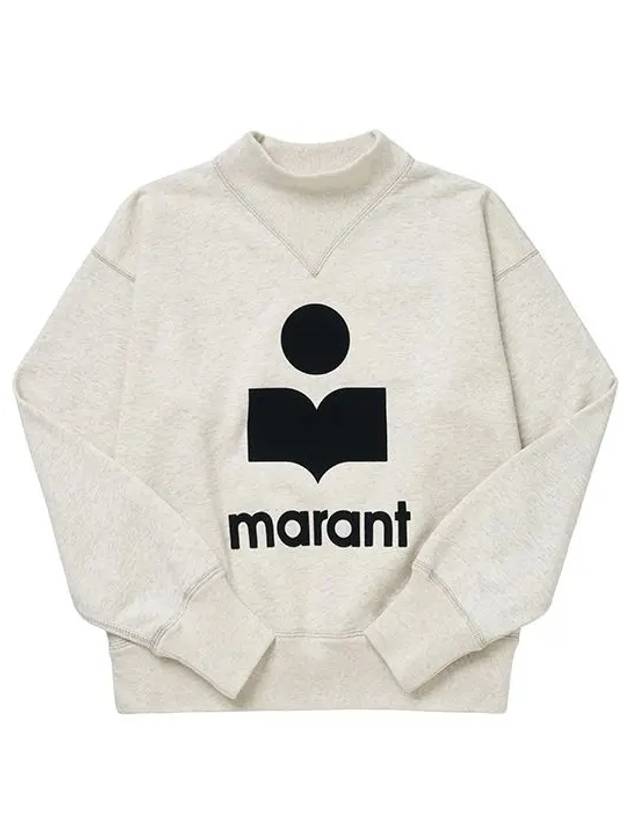 Moby Logo Print Sweatshirt Ecru - ISABEL MARANT - BALAAN 3