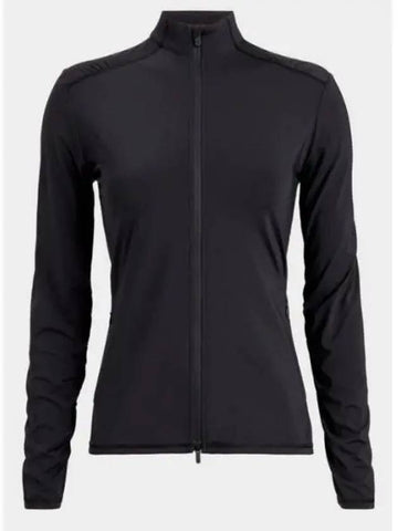 G FORE 24 SILKY TECH NYLON RUCHED FULL ZIP LAYER GLM000009 ONYX Women - G/FORE - BALAAN 1