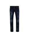 Back Logo Patch Cotton Skinny Jeans Navy - DSQUARED2 - BALAAN 1