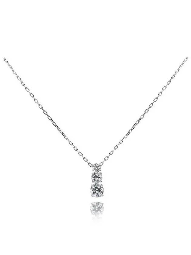 Stilla Attract Pendant Necklace Silver - SWAROVSKI - BALAAN 3