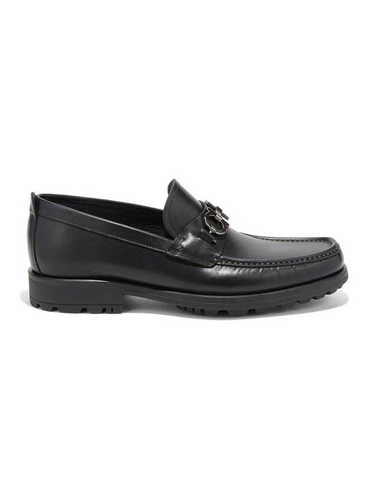 Men's David Gancini Loafers Black - SALVATORE FERRAGAMO - BALAAN 1