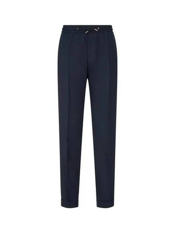 Drawstring banding wool pants navy 270535 - PAUL SMITH - BALAAN 1