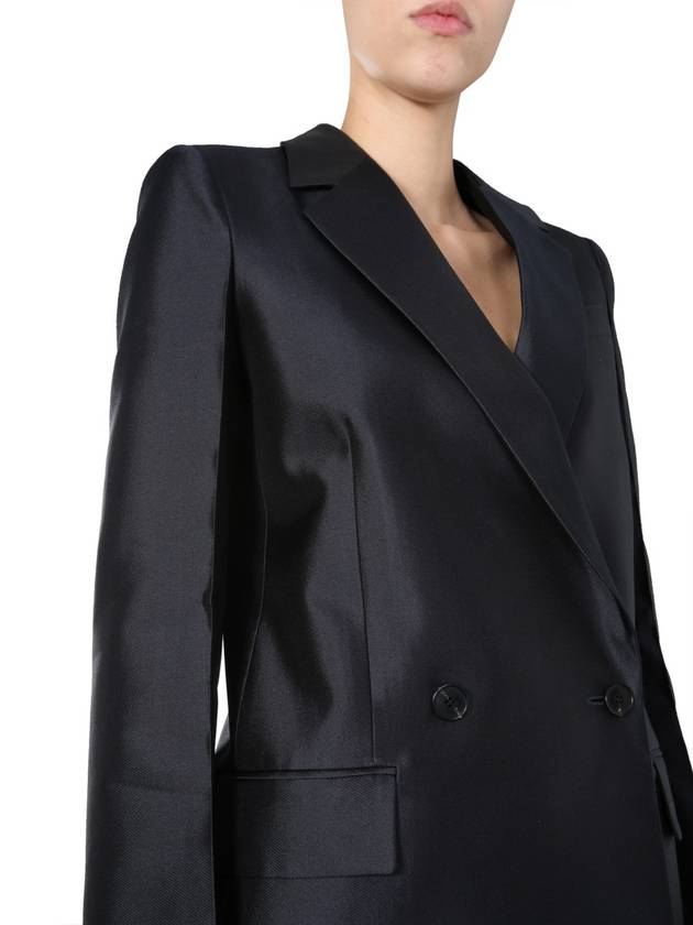 double silk blazer jacket navy - GIVENCHY - BALAAN 5