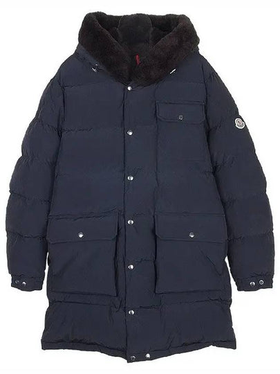 Rowan Long Down Padding Navy - MONCLER - BALAAN 2