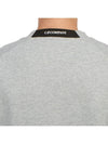 Diagonal Raised Fleece Sweatshirt Grey Melange - CP COMPANY - BALAAN 8