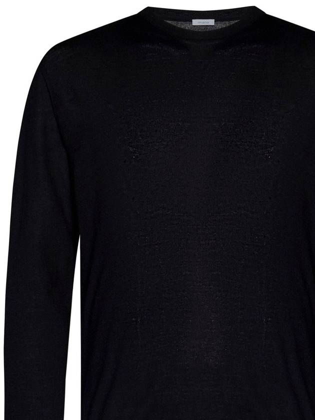 Malo Black Cotton Jumper - MALO - BALAAN 2