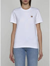 Fox Head Patch Regular Short Sleeve T-Shirt White - MAISON KITSUNE - BALAAN 3