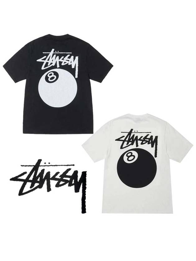 8 Ball T Shirt Black Men - STUSSY - BALAAN 3