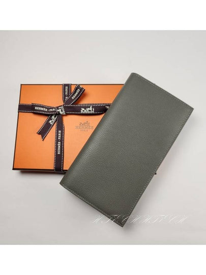 Citizen Twill Long Wallet Grey - HERMES - BALAAN 2