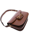 Horsebit 1955 Leather Shoulder Bag Brown - GUCCI - BALAAN 6