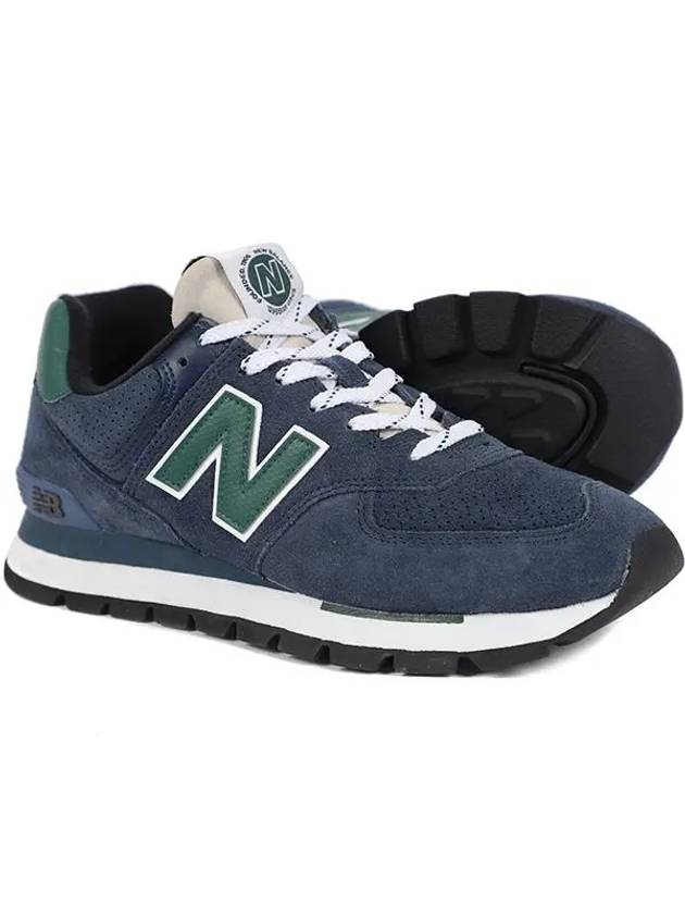 547 Rugged Low Top Sneakers Navy Green - NEW BALANCE - BALAAN 3