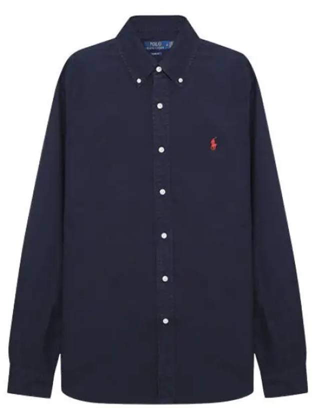 Classic Fit Garment Dyed Oxford Shirt Men s Long Sleeve - POLO RALPH LAUREN - BALAAN 1