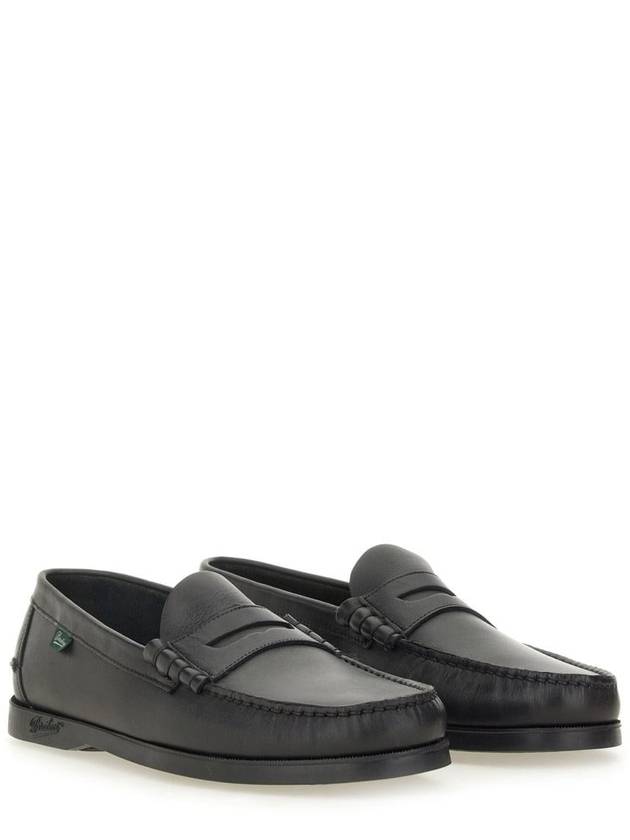 Coraux Leather Loafers Black - PARABOOT - BALAAN 3