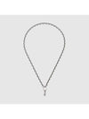 Trademark Chain Necklace Silver - GUCCI - BALAAN 3