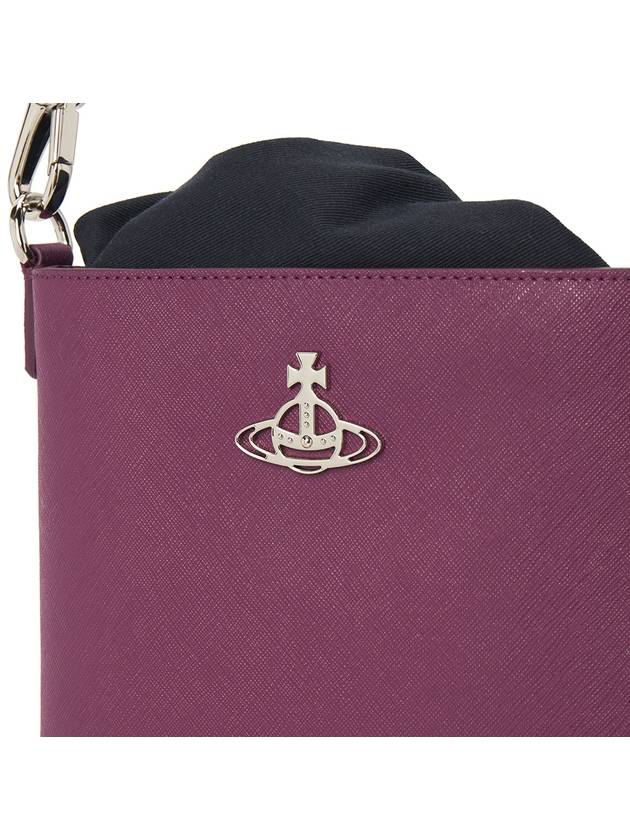 Saffiano Drawstring Cross Bag Purple - VIVIENNE WESTWOOD - BALAAN 8