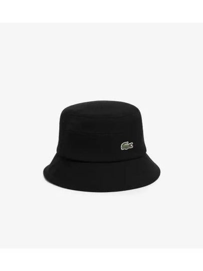 Wool Twill Bucket Hat Black - LACOSTE - BALAAN 2