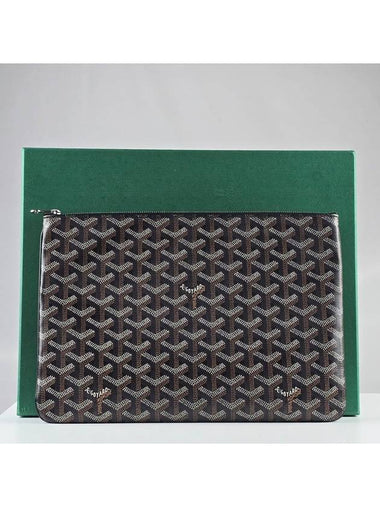 Sena Clutch MM Original Black Tan - GOYARD - BALAAN 1