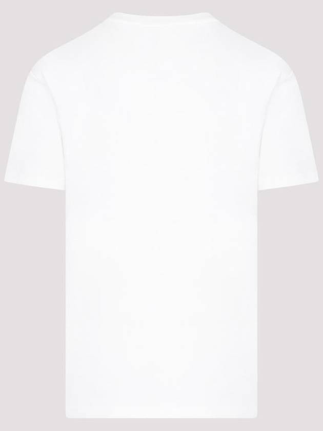 Logo Print Crew Neck Short Sleeve T-shirt Porcelain - JIL SANDER - BALAAN 3