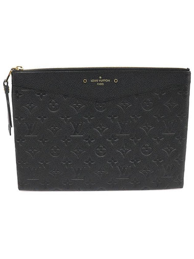 M62937 Black Monogram Empreinte Daily Pouch Clutch - LOUIS VUITTON - BALAAN 1