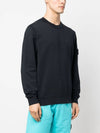 Wappen Patch Crew Neck Sweatshirt Navy - STONE ISLAND - BALAAN 6