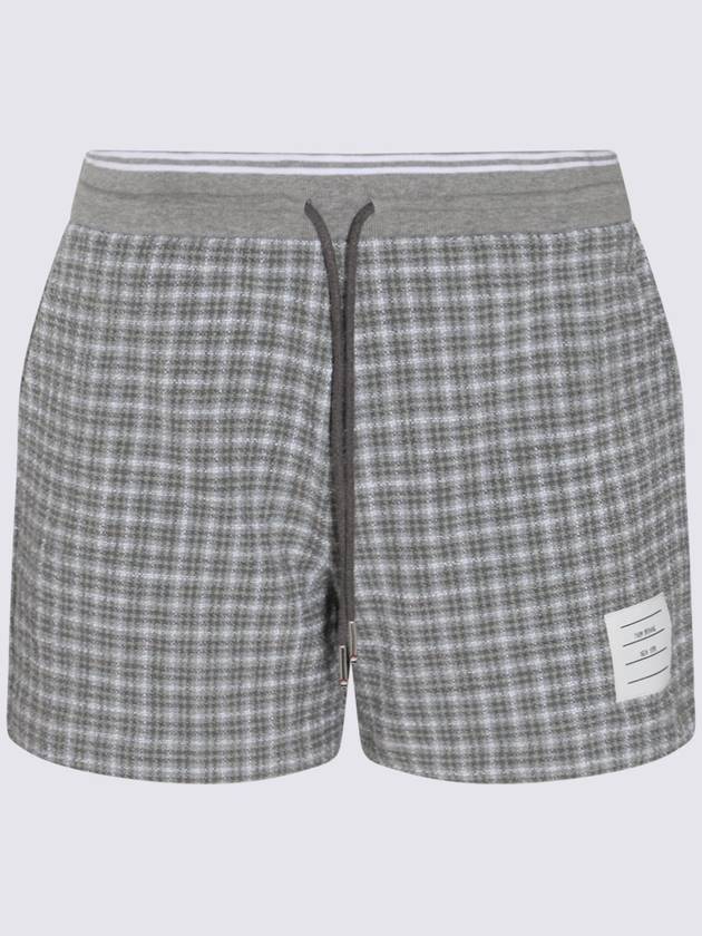 Tweed Summer Short Pants Medium Grey - THOM BROWNE - BALAAN 3