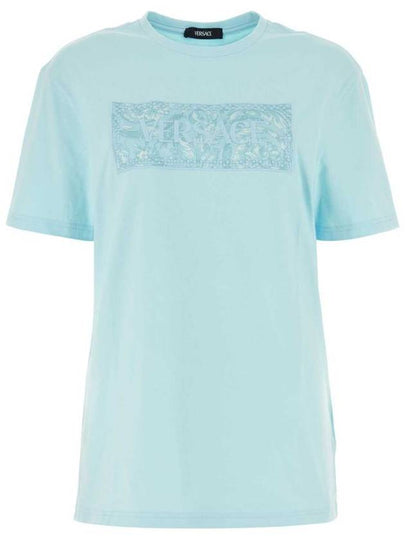 Long Sleeve T-Shirt 10136001A101351VD50 PALE BLUE - VERSACE - BALAAN 2