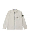 Stretch Cotton Gabardine Overshirt Jacket Stucco - STONE ISLAND - BALAAN 2