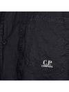 Microweave Laminated Lettering Logo Short Sleeve Shirt Black - CP COMPANY - BALAAN 4