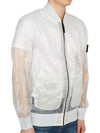 Men's Waffen Piatina Transparent Bomber Jacket Ice - STONE ISLAND - BALAAN 5