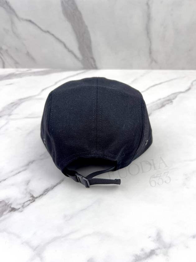 SS24 Men's WIP Backlay Cotton Cap Hat Black I016607 89XX - CARHARTT - BALAAN 7