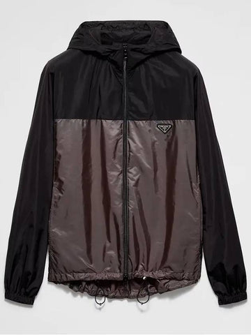 Men s Re Nylon Hooded Jacket SGC601 BOO 1WQ9 F0N5A - PRADA - BALAAN 1