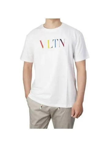 Multicolor logo short sleeve t shirt 270328 - VALENTINO - BALAAN 1