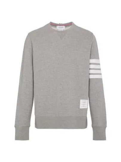 4 Bar Loopback Jersey Sweatshirt Light Grey - THOM BROWNE - BALAAN 2