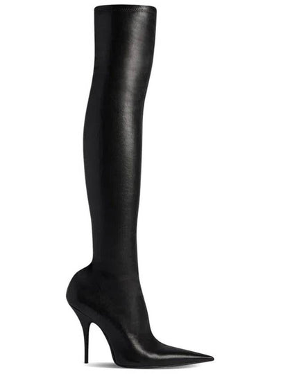 Avenue Nappa Leather Long Boots Black - BALENCIAGA - BALAAN 2