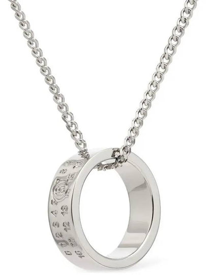 Numeric Minimal Signature Pendant Ring Necklace Gold - MAISON MARGIELA - BALAAN 2