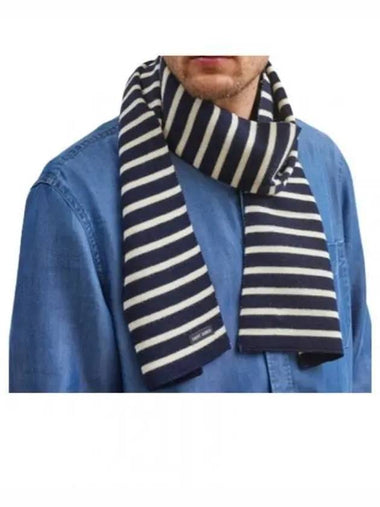 Rayee Scarf MarineEcru 1409 51 - SAINT JAMES - BALAAN 1