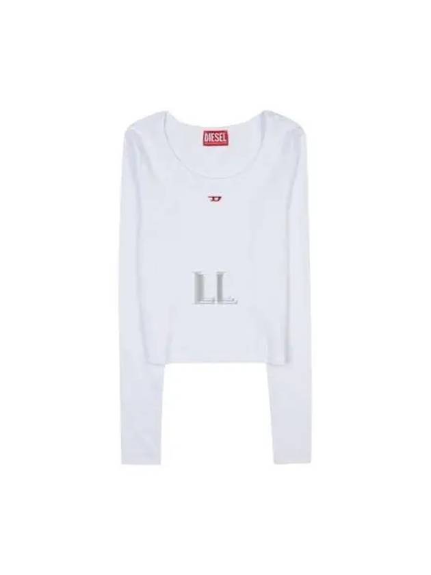 T Ballet D Logo Long Sleeve T-Shirt White - DIESEL - BALAAN 2