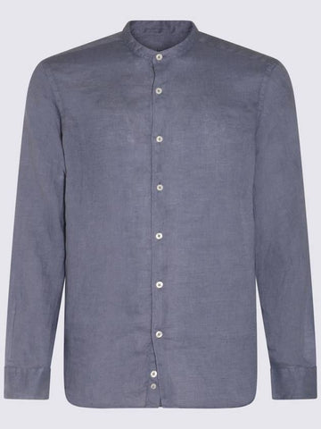 Altea Blue Linen Shirt - ALTEA - BALAAN 1