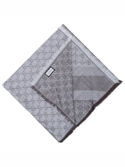 GG Jacquard Square Muffler Grey - GUCCI - BALAAN 2