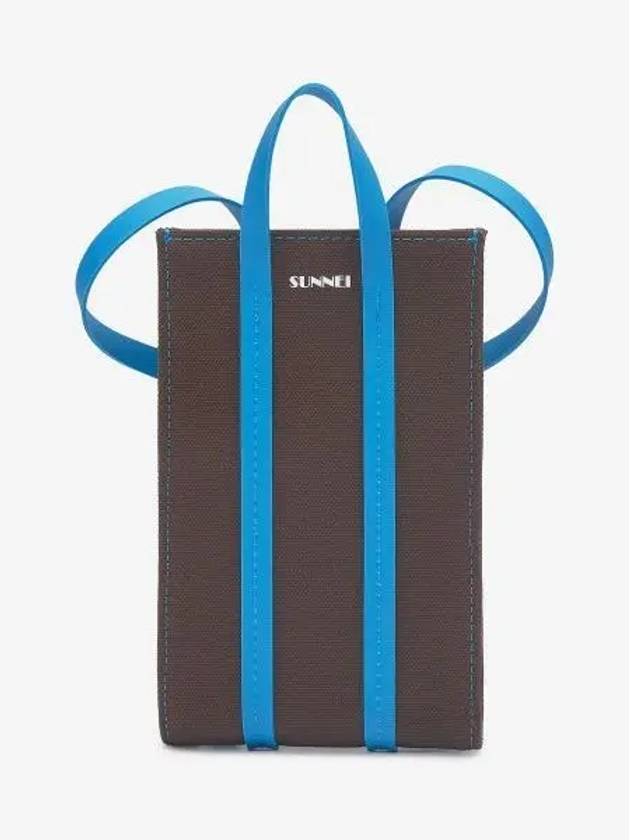 Micro Parallepipedo Tote Bag Chocolate Blue - SUNNEI - BALAAN 2