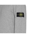 Wappen Patch Garment Dyed Sweatshirt Grey - STONE ISLAND - BALAAN 5