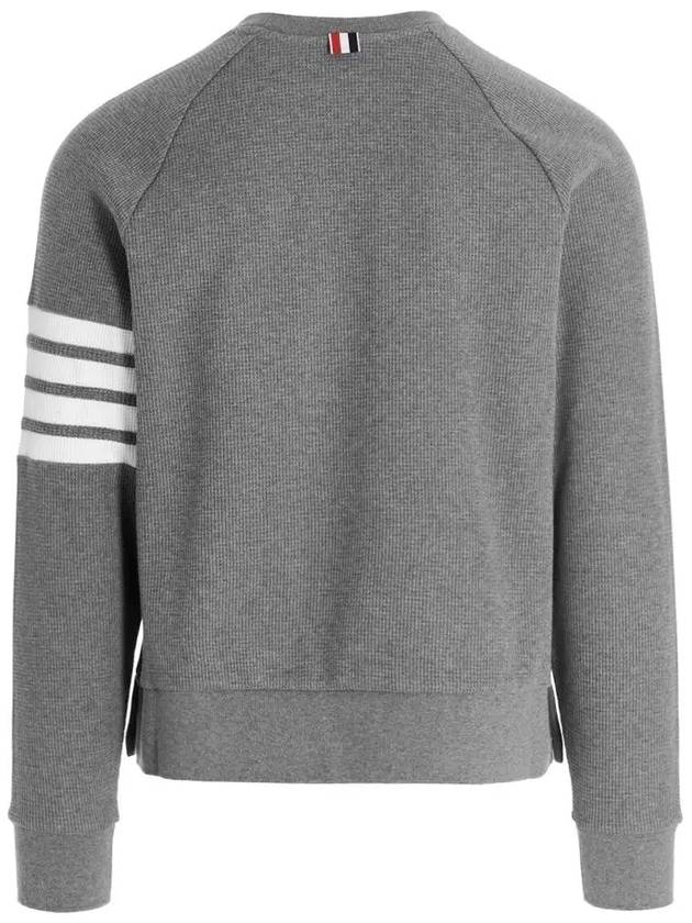 4 Bar Stripe Sweatshirt Grey - THOM BROWNE - BALAAN 4